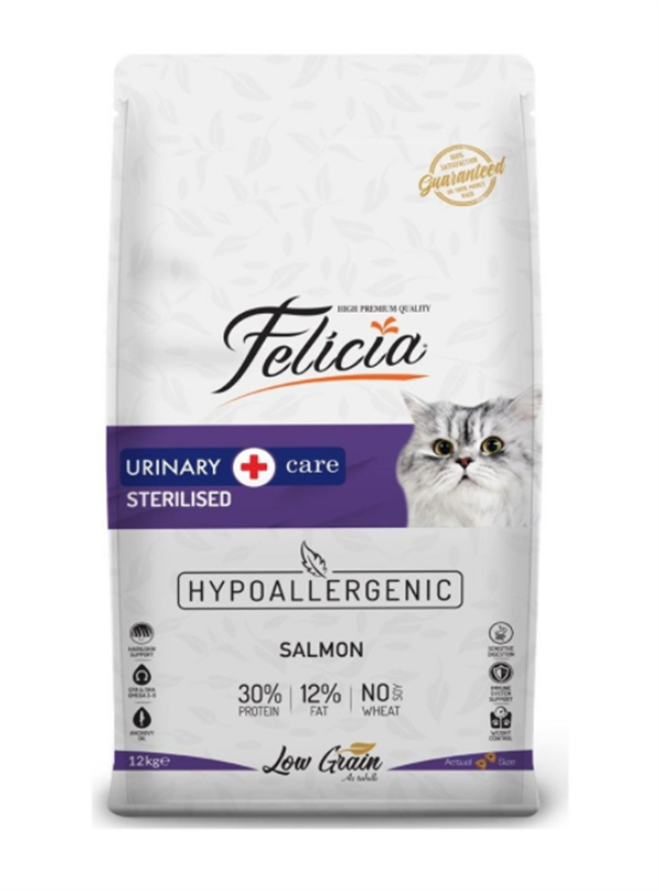 Felicia%2012%20Kg%20Sterilised%20Düşük%20Tahıllı%20Somonlu%20Kısırlaştırılmış%20Yetişkin%20Kedi%20Maması