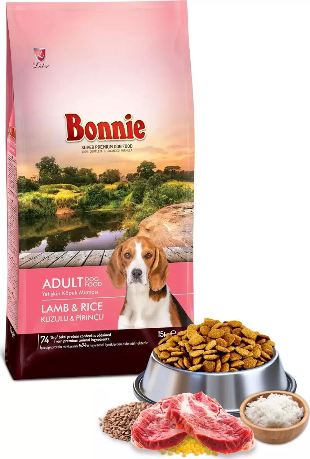 Bonnie%2015%20Kg%20Kuzu%20Etli%20Ve%20Pirinçli%20Yetişkin%20Köpek%20Maması%20