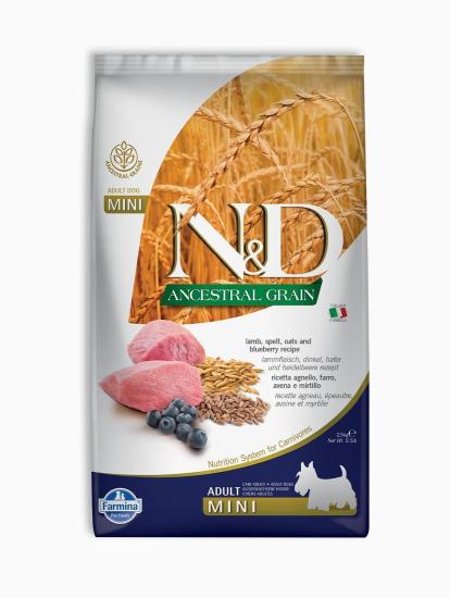 N&D 2,5 kg Düşük Tahıllı Kuzu Etli Yaban Mersini Küçük Irk Yetişkin Köpek Maması