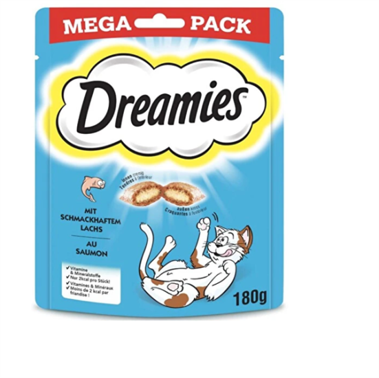 Dreamies Mega Somonlu Kedi Ödül Maması 180 g